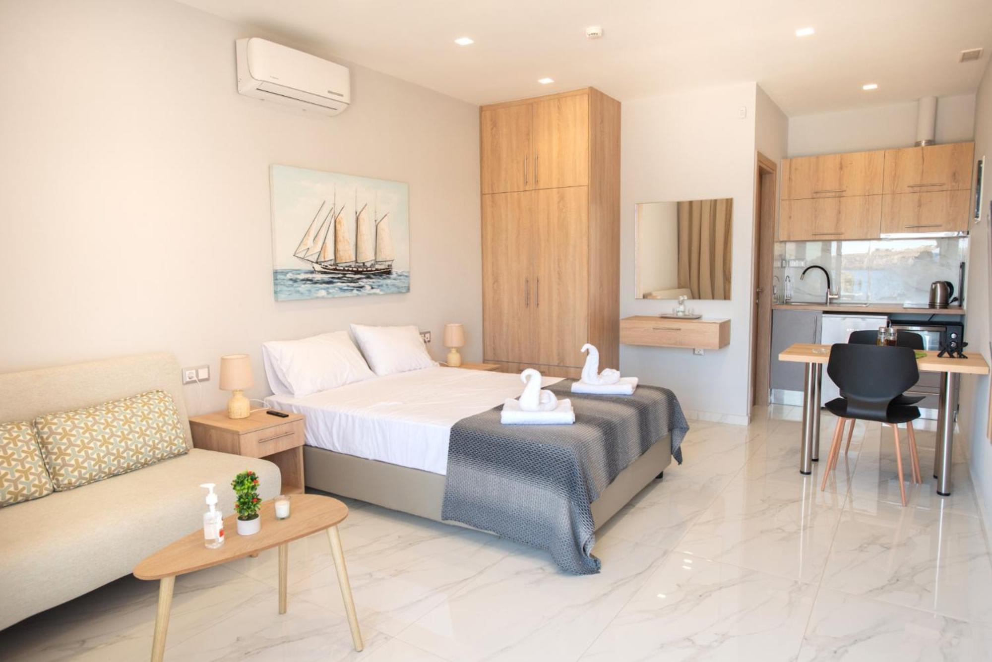 Beachfront Studio Kyma West ~ Crete'S Hidden Gem Kaloi Limenes Extérieur photo